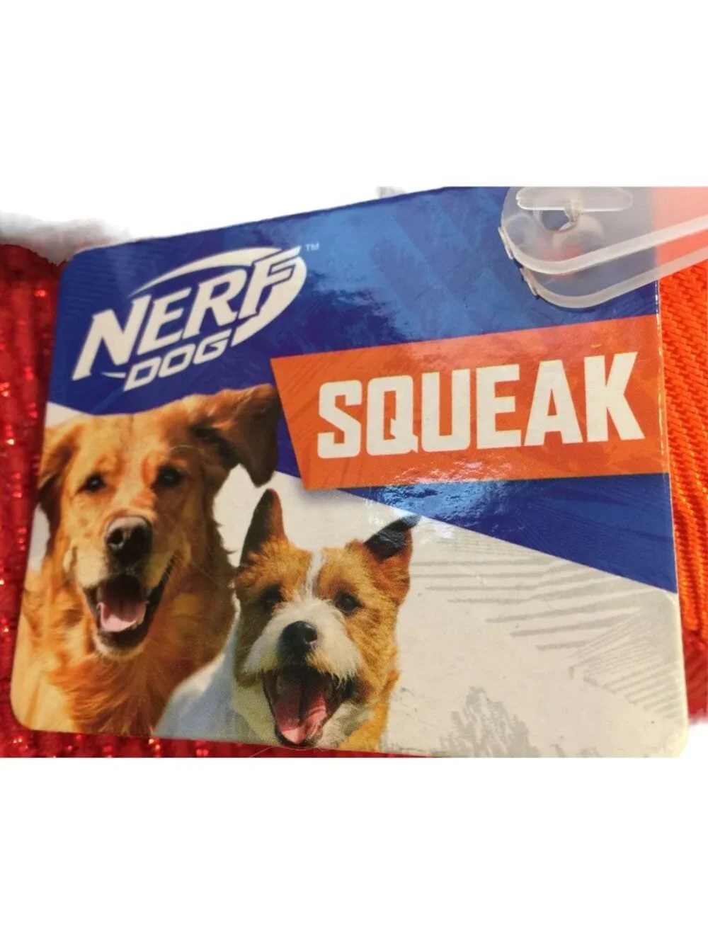 NERF Dog Blue Orange Squeak 24